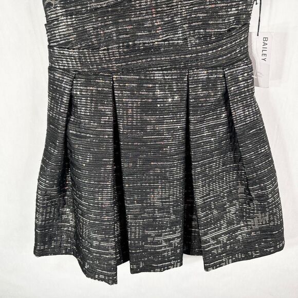 Bailey 44 Size 0 Dress Keep On Dreaming Metallic Silver Gray Sequins NWT 1458 - Picture 5 of 10